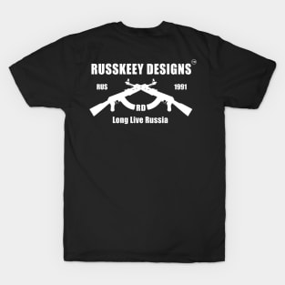 Russkeey Designs Logo (White) T-Shirt